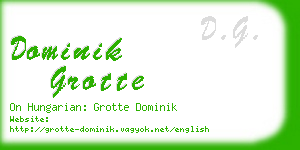 dominik grotte business card